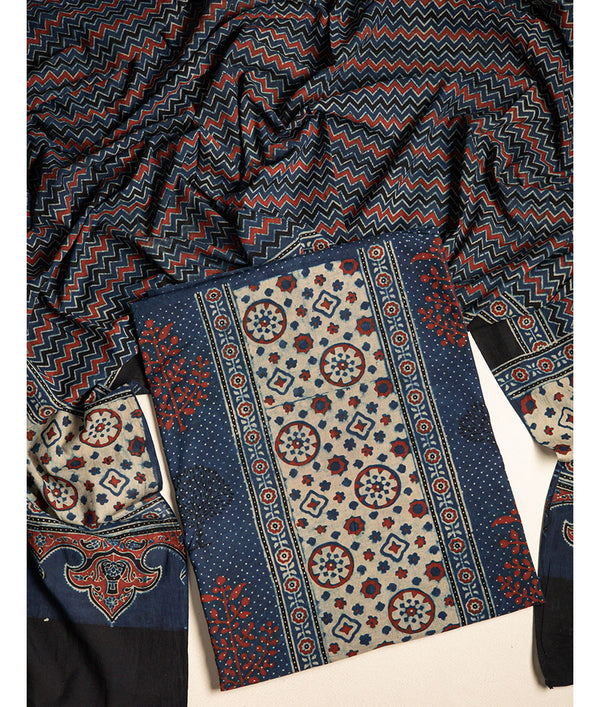 COTTON AJRAKH 2 PIECE SUIT SET