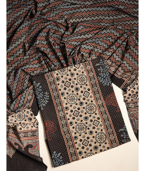 COTTON AJRAKH 2 PIECE SUIT SET