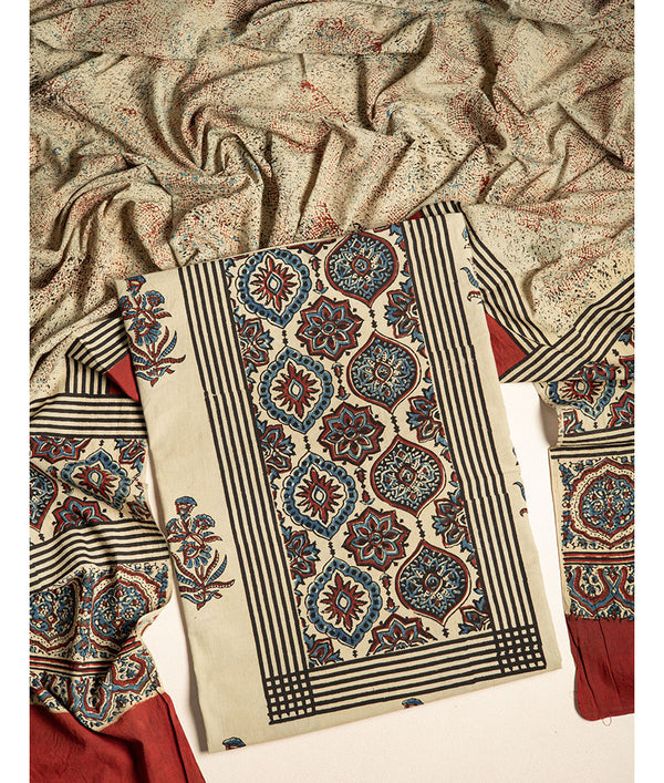 COTTON AJRAKH 2 PIECE SUIT SET