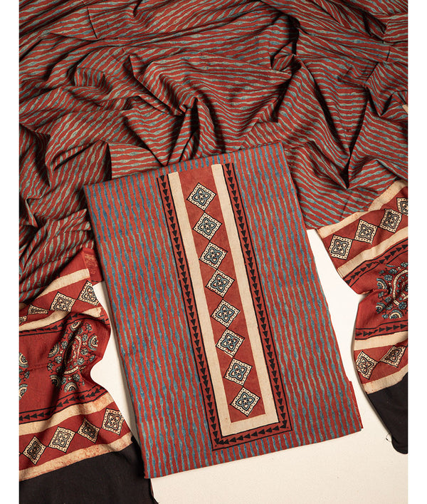 COTTON AJRAKH 2 PIECE SUIT SET