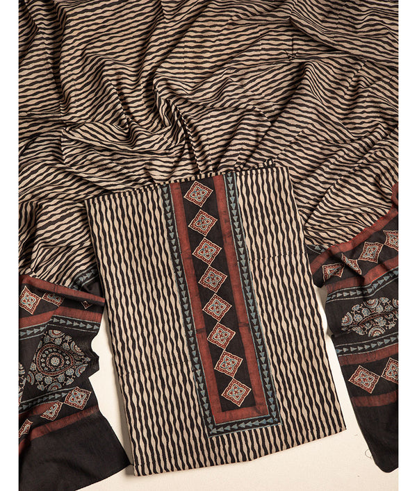 COTTON AJRAKH 2 PIECE SUIT SET