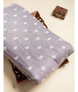 COTTON LINEN EMBROIDERED FABRIC