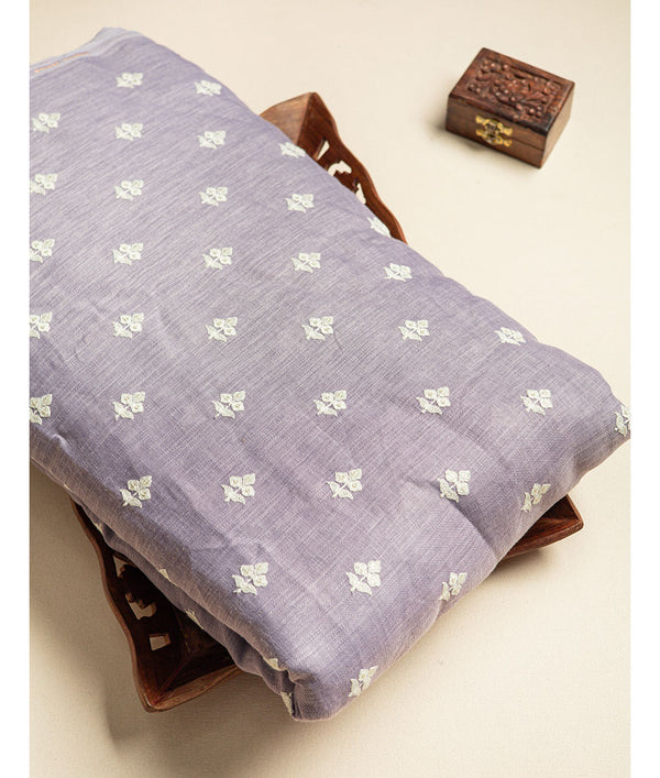 COTTON LINEN EMBROIDERED FABRIC
