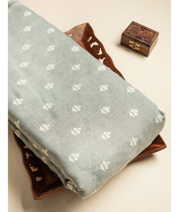 COTTON LINEN EMBROIDERED FABRIC