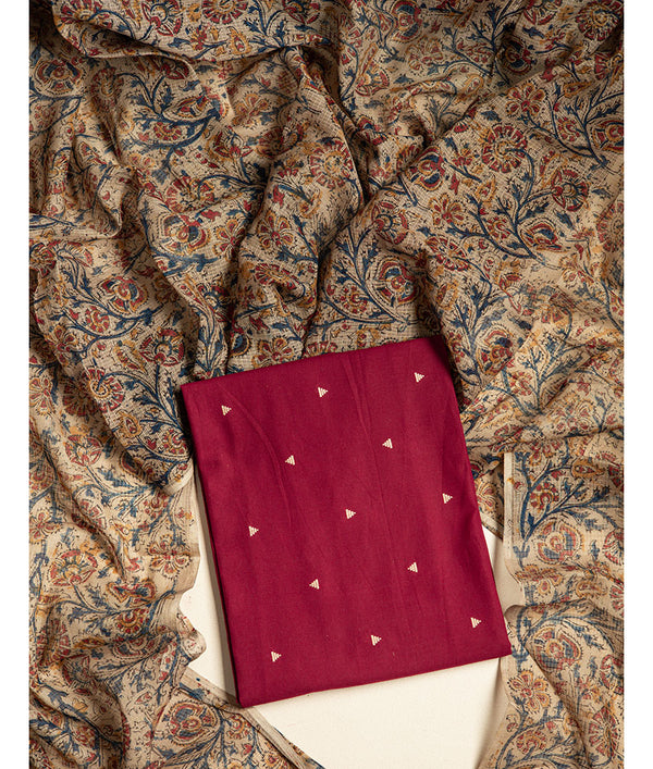 COTTON HANDLOOM 2 PIECE SUIT SET