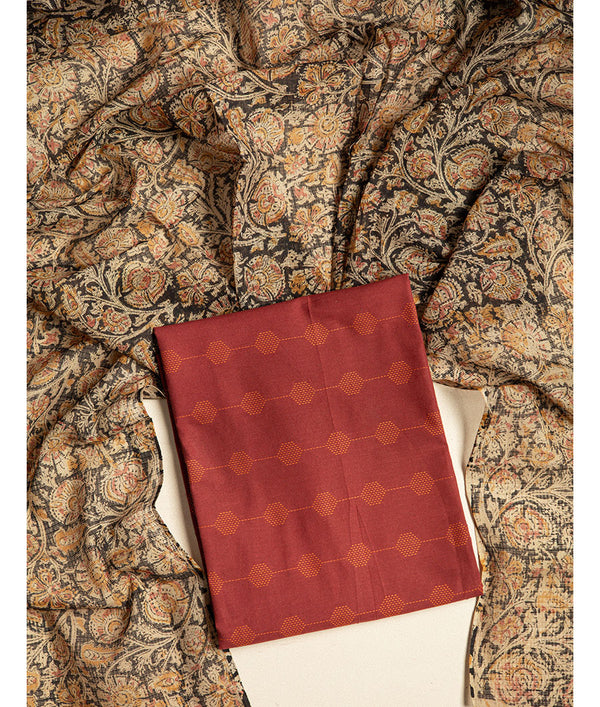 COTTON HANDLOOM 2 PIECE SUIT SET