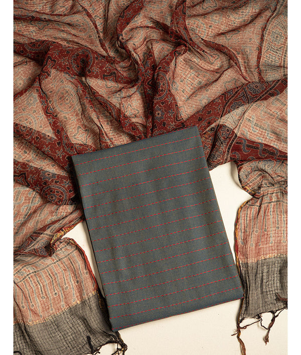 COTTON HANDLOOM 2 PIECE SUIT SET