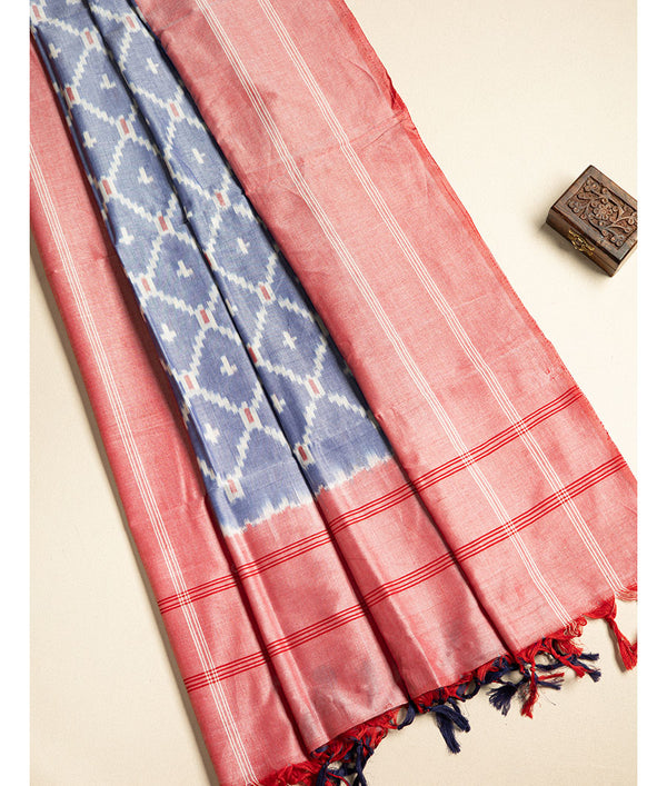 HANDLOOM MERCIDICED IKAT DUPATTA