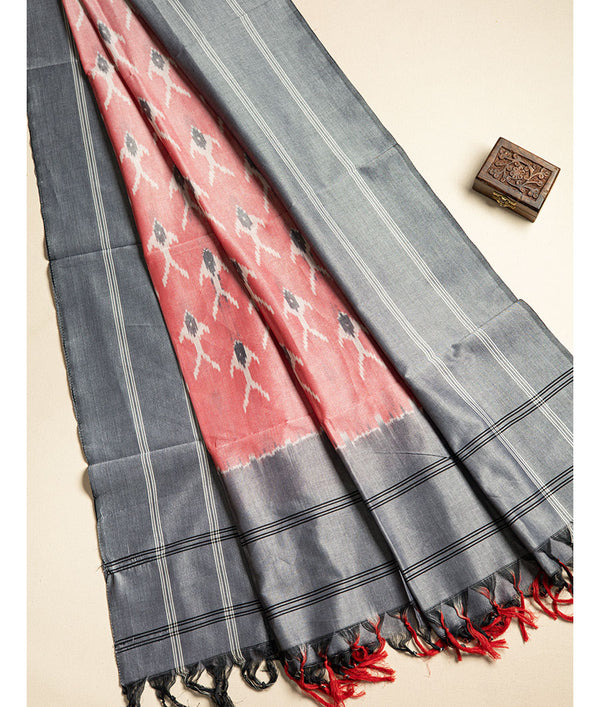 HANDLOOM MERCIDICED IKAT DUPATTA