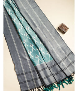 HANDLOOM MERCIDICED IKAT DUPATTA