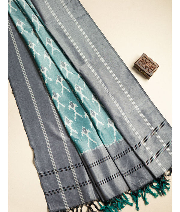 HANDLOOM MERCIDICED IKAT DUPATTA