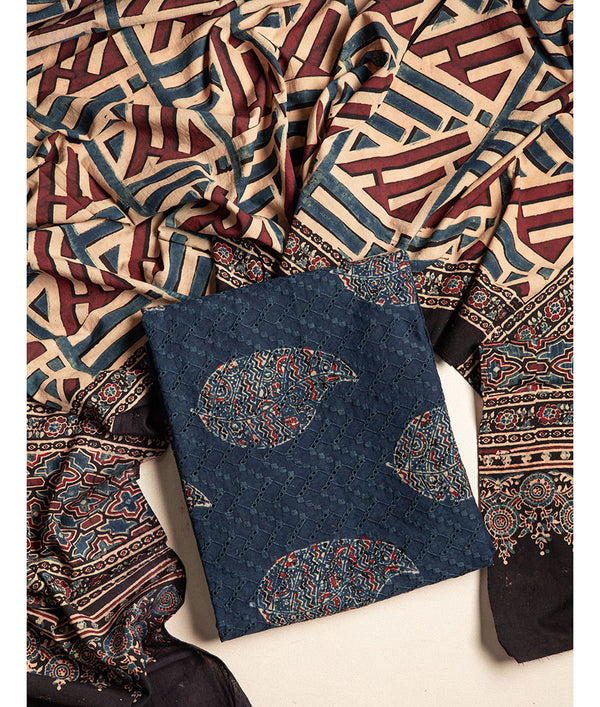 COTTON AJRAKH 2 PIECE SUIT SET