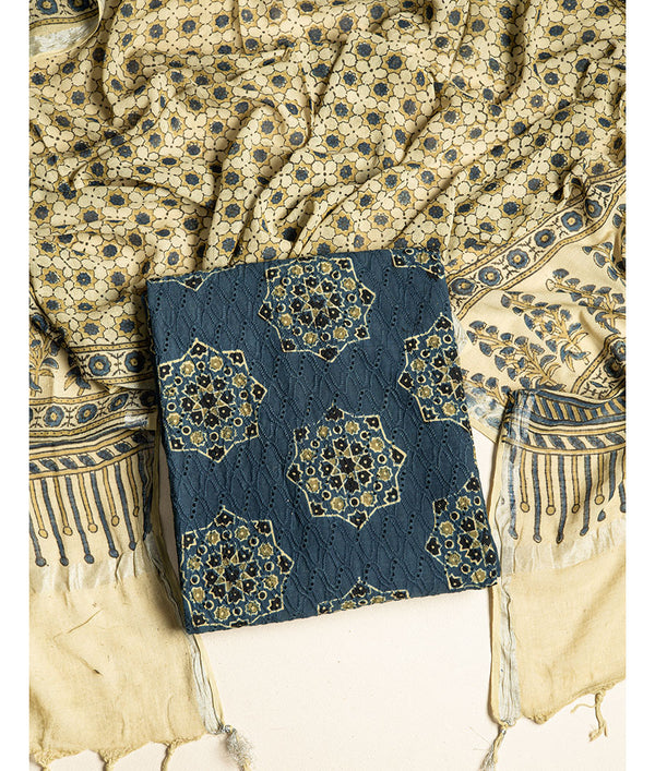 COTTON AJRAKH 2 PIECE SUIT SET