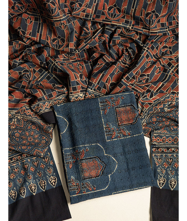 COTTON AJRAKH 2 PIECE SUIT SET