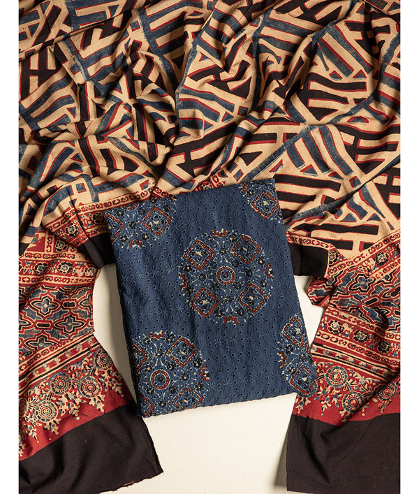 COTTON AJRAKH 2 PIECE SUIT SET