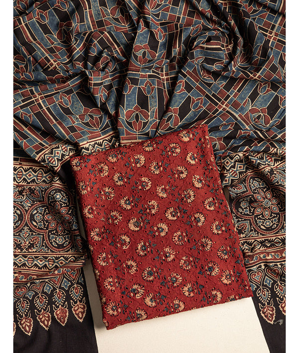 COTTON AJRAKH 2 PIECE SUIT SET