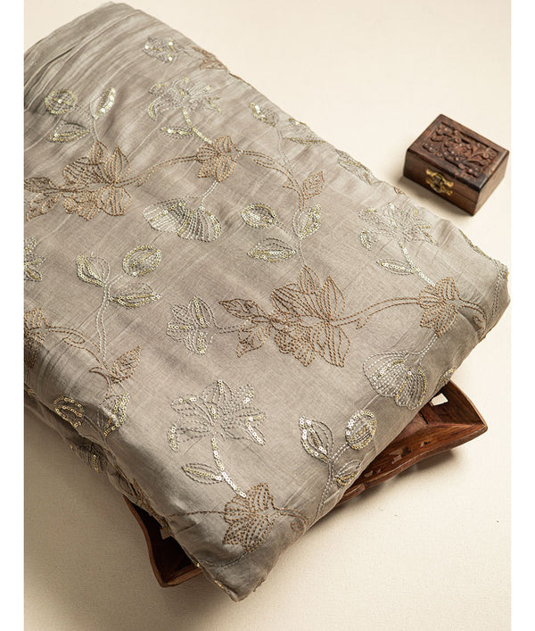 PURE MALAI CHANDERI FABRIC