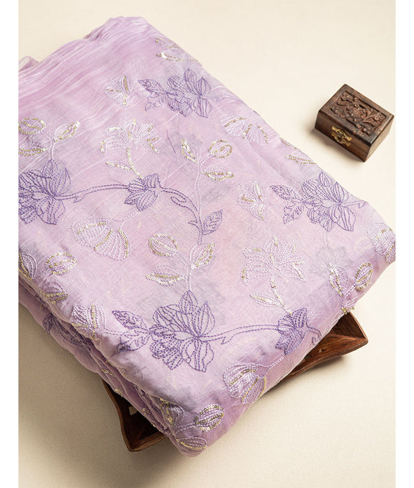 PURE MALAI CHANDERI FABRIC