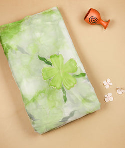 ORGANZA BRUSH PAINTED FABRIC