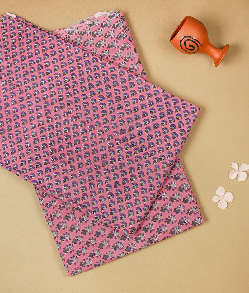 COTTON HANDBLOCK PRINTED FABRIC