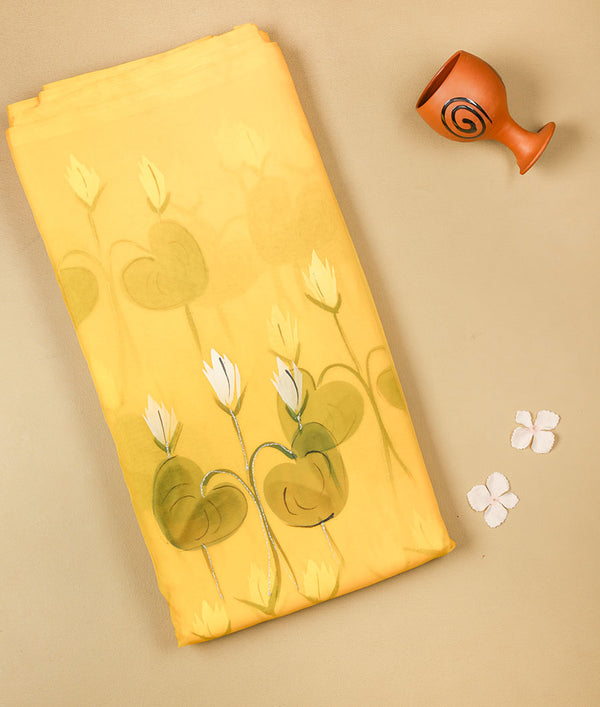 ORGANZA BRUSH PAINTED FABRIC