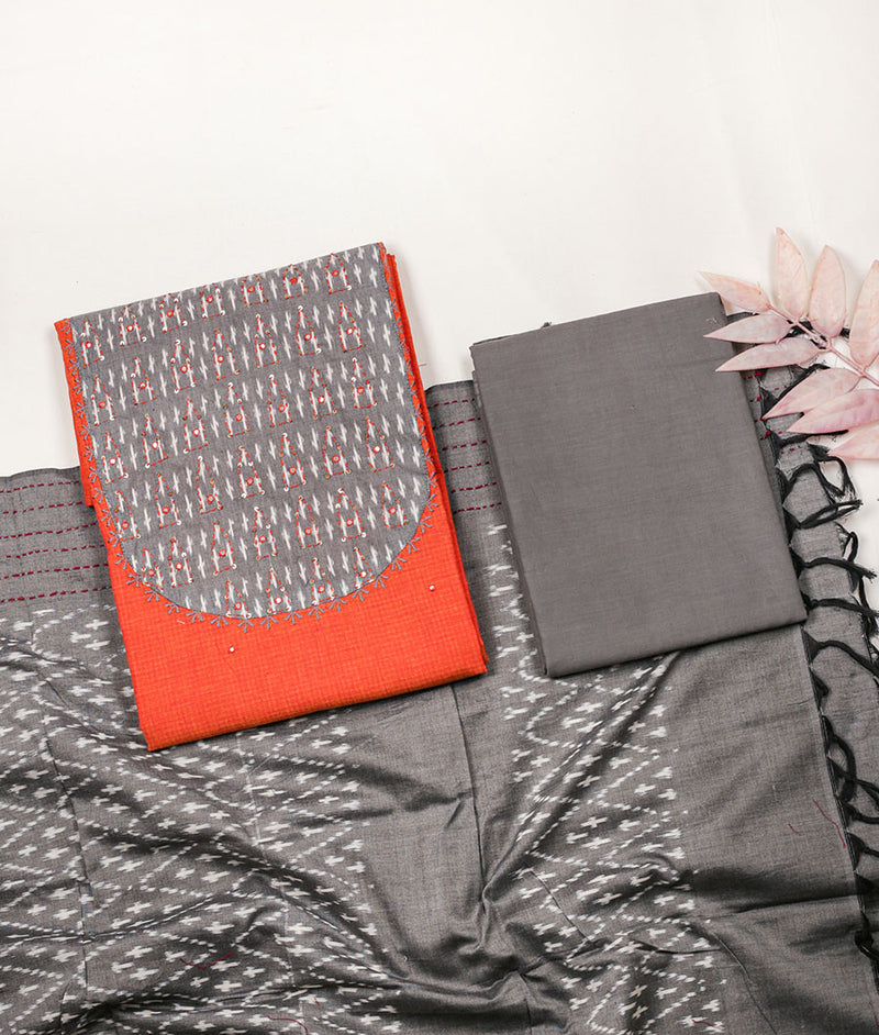 Cotton Ikat Suit Set